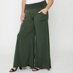 High Waisted Palazzo Pants – Wide Leg, Pockets, Flowy & Comfortable